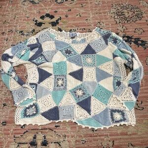 Vintage RFA Classics Crochet Sweater